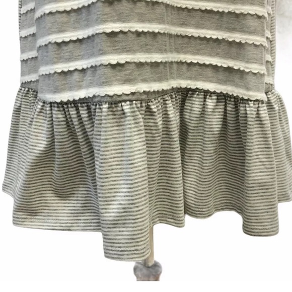 Doe & Rae Womens Scallop Knit Striped Dress - Picture 5 of 14